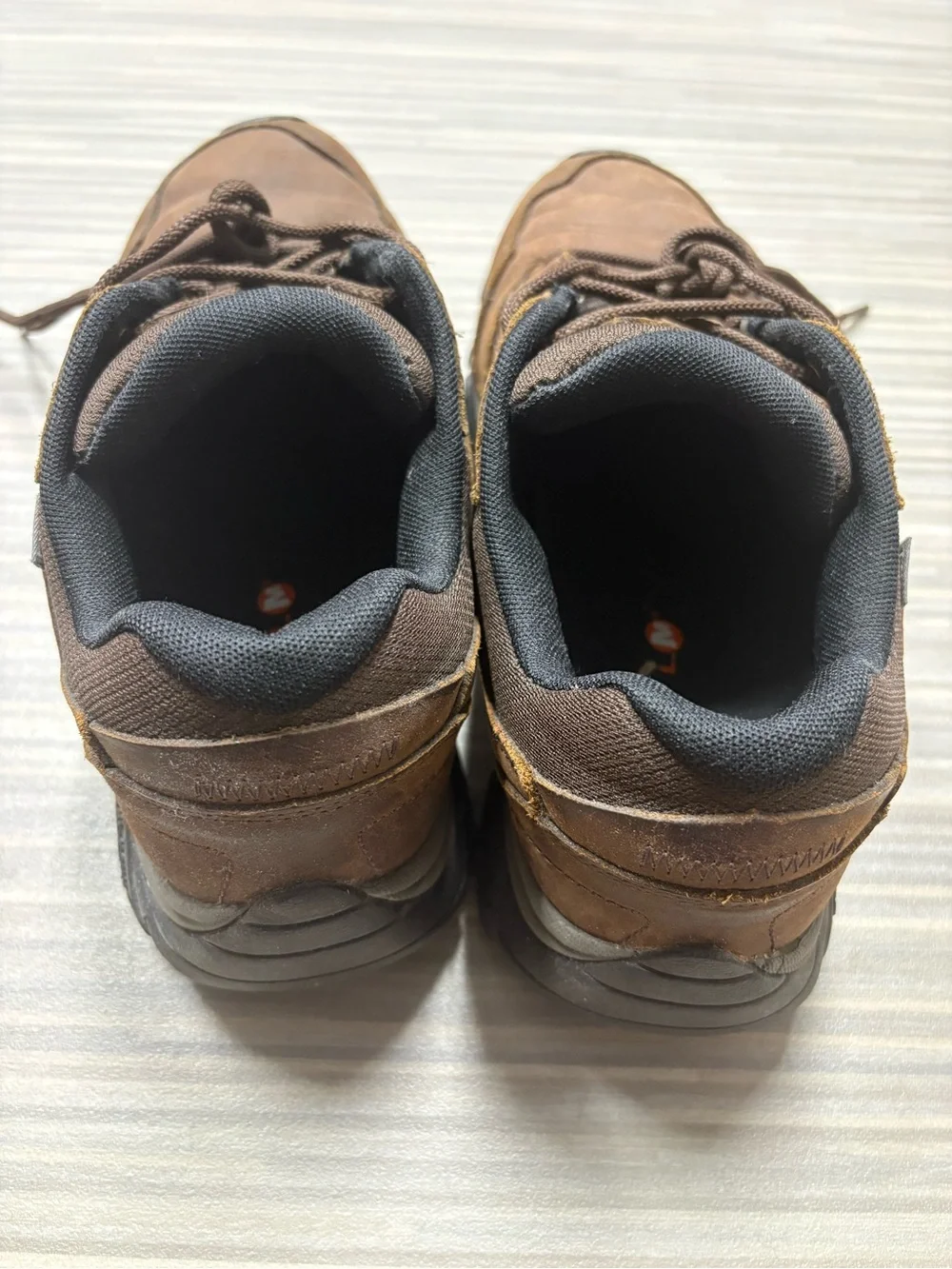 Merrell Moab Adventure Brown Leather Lace-Up Hiking Sneakers